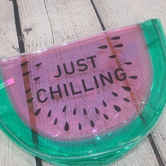 Watermelon Slice plastic Summer Bag - Picture 3 of 12